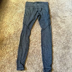 Lululemon align tights, soft heather gray fabric, size 4